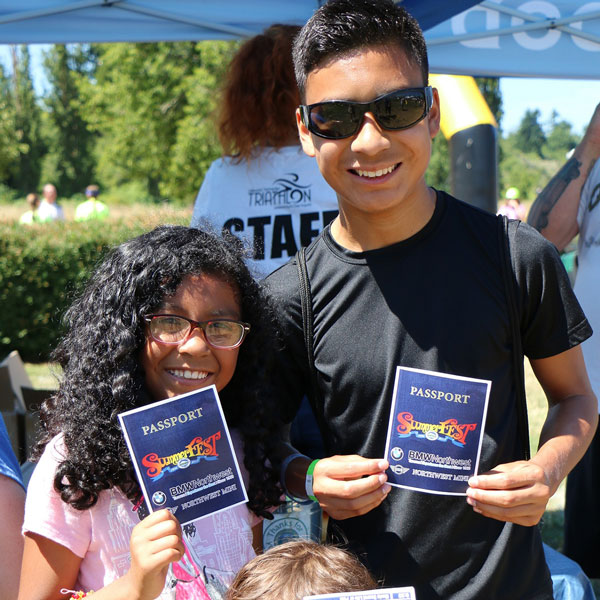 Family celebrating at SummerFEST in Lakewood, WA